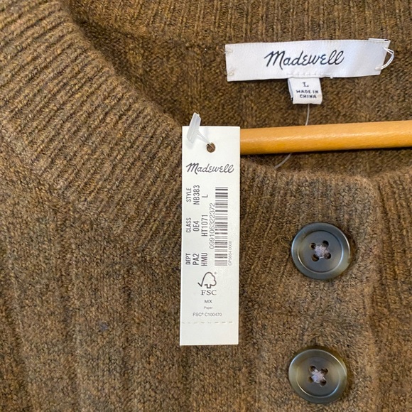 NWT | Madewell | Bowden Henley Sweater in Coziest Yarn - Picture 12 of 17